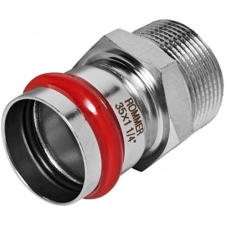 Переходник-НР ROMMER 35х1 1/4 из нержавеющей стали прессовой