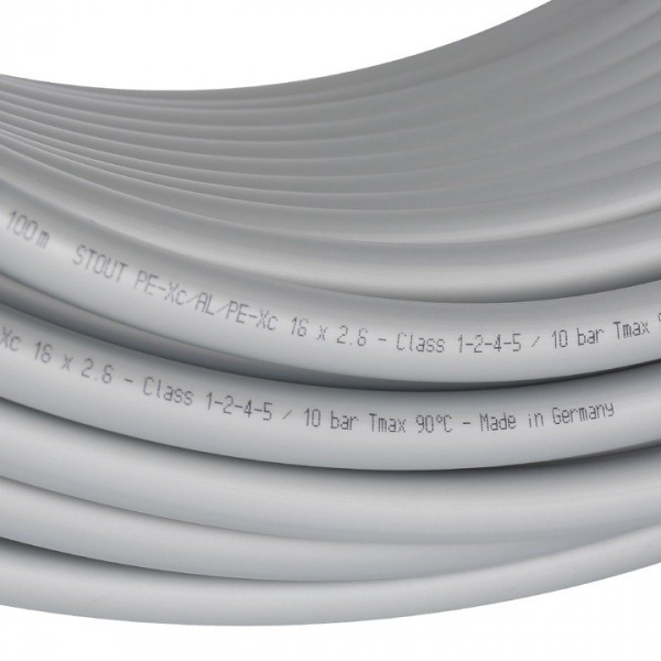 PE-Xc/Al/PE-Xc труба Stout из сшитого полиэтилена 16х2,6 (Бухта: 100м)