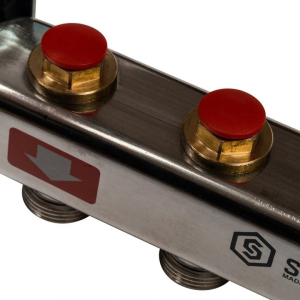 Коллектор Stout из нержавеющей стали без расходомеров 3 вых.