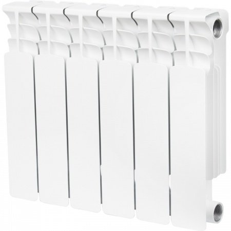 Биметаллический радиатор Stout Space 350 6 секций боковое подключение
