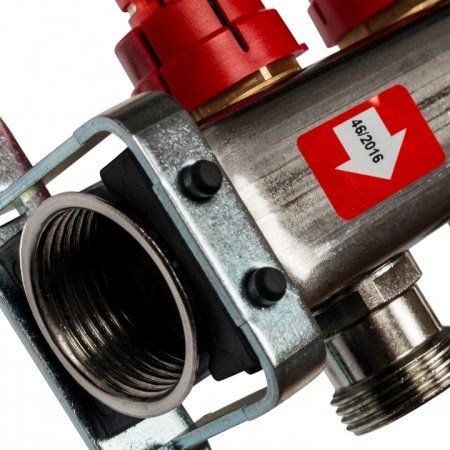 Коллектор Stout из нержавеющей стали с расходомерами 5 вых.