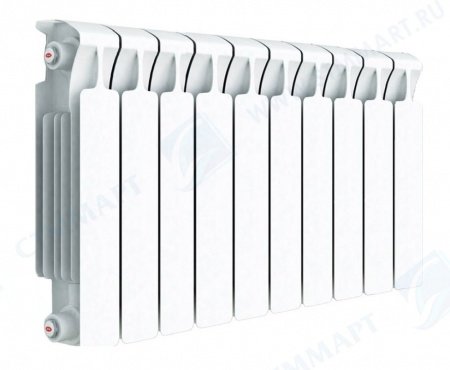 Биметаллический радиатор Rifar Monolit 500 8 секции боковое подключение