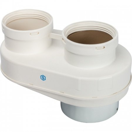 Элемент дымохода Stout DN80/80 адаптер для подкл. разд. труб (совместимый Protherm (фланец ) PP-Ryton