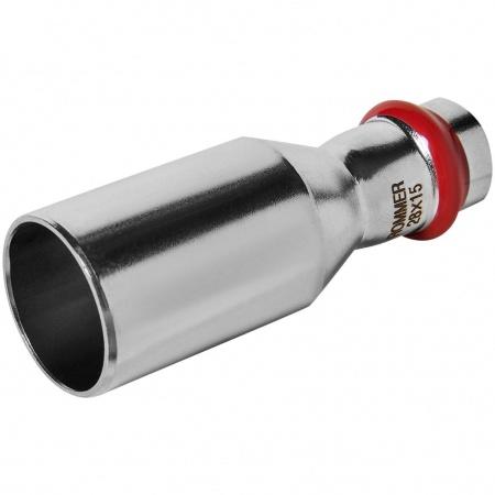 Муфта ROMMER переходная-НПр, 28х15, из нержавеющей стали прессовой