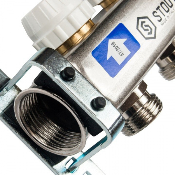 Коллектор Stout из нержавеющей стали с расходомерами 2 вых.