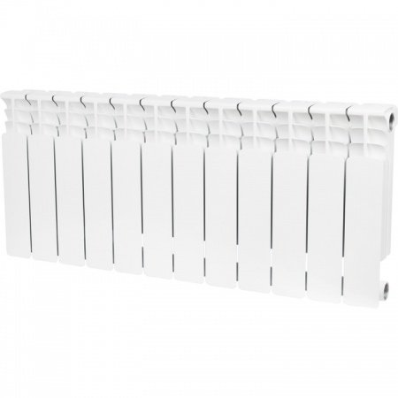 Биметаллический радиатор Stout Space 350 12 секций боковое подключение