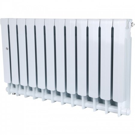 Биметаллический радиатор Stout Space 500 12 секций нижнее правое подключение