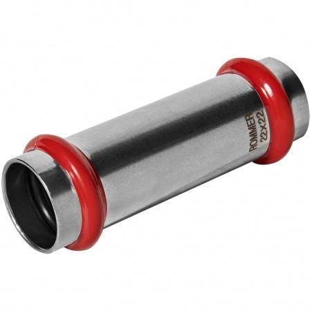 Муфта ROMMER надвижная, 22, из нержавеющей стали прессовой