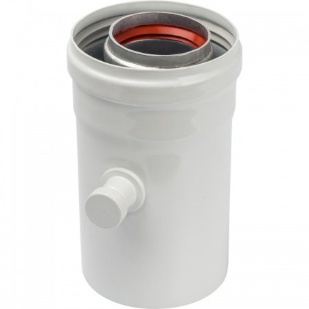 Элемент дымохода Stout конденсатосборник горизонт. DN60/100, п/м уплотнения в компл. с лого.