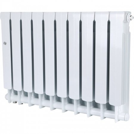 Биметаллический радиатор Stout Space 500 11 секций нижнее правое подключение