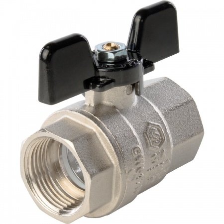 Кран шаровой полнопроходной, Stout ВР/ВР 3/4" (ручка бабочка)